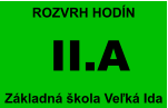 II.A Základná škola Veľká Ida ROZVRH HODÍN